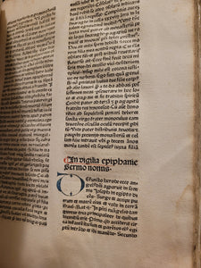 Sermones de Tempore et de Sanctis cum Quadragesimali, 1479. Beautifully Rubricated With Extravagant Initials, and Sparsely Annotated