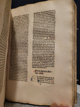 Load image into Gallery viewer, Sermones de Tempore et de Sanctis cum Quadragesimali, 1479. Beautifully Rubricated With Extravagant Initials, and Sparsely Annotated