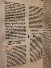 Load image into Gallery viewer, Sermones de Tempore et de Sanctis cum Quadragesimali, 1479. Beautifully Rubricated With Extravagant Initials, and Sparsely Annotated