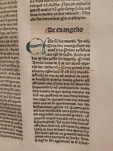 Sermones de Tempore et de Sanctis cum Quadragesimali, 1479. Beautifully Rubricated With Extravagant Initials, and Sparsely Annotated