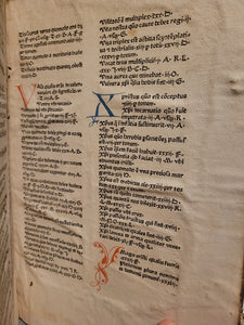 Sermones de Tempore et de Sanctis cum Quadragesimali, 1479. Beautifully Rubricated With Extravagant Initials, and Sparsely Annotated