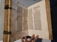 Load image into Gallery viewer, Sermones de Tempore et de Sanctis cum Quadragesimali, 1479. Beautifully Rubricated With Extravagant Initials, and Sparsely Annotated