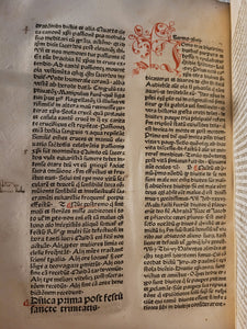 Sermones de Tempore et de Sanctis cum Quadragesimali, 1479. Beautifully Rubricated With Extravagant Initials, and Sparsely Annotated