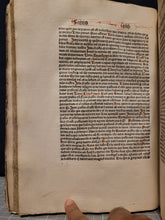 Load image into Gallery viewer, Sermones Discipuli de sanctis cum promptuario exemplorum et miraculis Beatae Mariae Virginis, 1481. Profusely Rubricated, and with Contemporary Leather Boards