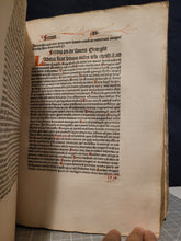 Load image into Gallery viewer, Sermones Discipuli de sanctis cum promptuario exemplorum et miraculis Beatae Mariae Virginis, 1481. Profusely Rubricated, and with Contemporary Leather Boards