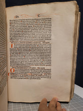 Load image into Gallery viewer, Sermones Discipuli de sanctis cum promptuario exemplorum et miraculis Beatae Mariae Virginis, 1481. Profusely Rubricated, and with Contemporary Leather Boards