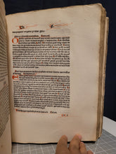 Load image into Gallery viewer, Sermones Discipuli de sanctis cum promptuario exemplorum et miraculis Beatae Mariae Virginis, 1481. Profusely Rubricated, and with Contemporary Leather Boards