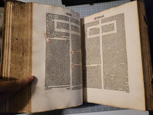 Load image into Gallery viewer, Biblia cum Postillis Nicolai de Lyra et expositionibus Guillelmi Britonis in omnes prologos S. Hieronymi et additionibus Pauli Burgensis replicisque Matthiae Doering, 1487. Volume 2 of 4. With 12th Century Strips of Binder’s Waste