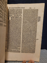 Load image into Gallery viewer, Summa Theologica. Prima-Secunda pars summe reverendissimi in Christo patris, 1511. Parts 1-2 of 4. Bound in Wooden Boards