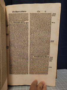 Summa Theologica. Prima-Secunda pars summe reverendissimi in Christo patris, 1511. Parts 1-2 of 4. Bound in Wooden Boards