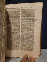 Load image into Gallery viewer, Summa Theologica. Prima-Secunda pars summe reverendissimi in Christo patris, 1511. Parts 1-2 of 4. Bound in Wooden Boards