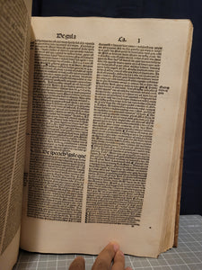 Summa Theologica. Prima-Secunda pars summe reverendissimi in Christo patris, 1511. Parts 1-2 of 4. Bound in Wooden Boards