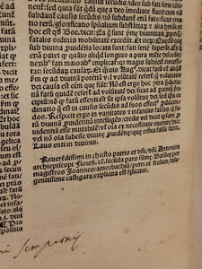 Summa Theologica. Prima-Secunda pars summe reverendissimi in Christo patris, 1511. Parts 1-2 of 4. Bound in Wooden Boards