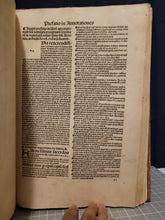 Load image into Gallery viewer, Summa Theologica. Prima-Secunda pars summe reverendissimi in Christo patris, 1511. Parts 1-2 of 4. Bound in Wooden Boards