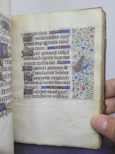 Load image into Gallery viewer, Book of Hours, Use of Paris, Circa 1460. Illuminated Manuscript on Parchment from France. With 9 Large Miniatures, 22 Calendar Miniatures, One Historiated Initial, 134 Border Illustrations. Illuminated Decorative Borders. Plus Side Wound of Christ