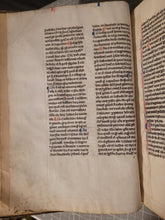 Load image into Gallery viewer, Aristotle’s Politics, and Nichomachean Ethics, Circa 1275-1300. Likely Paris, France. Extraordinarily Rare Examples of Two Substantial Fragments of Aristotle’s Works from the 13th Century, Scarcely Seen on the Market