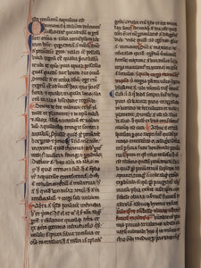 Aristotle’s Politics, and Nichomachean Ethics, Circa 1275-1300. Likely Paris, France. Extraordinarily Rare Examples of Two Substantial Fragments of Aristotle’s Works from the 13th Century, Scarcely Seen on the Market