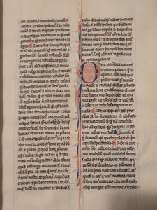 Aristotle’s Politics, and Nichomachean Ethics, Circa 1275-1300. Likely Paris, France. Extraordinarily Rare Examples of Two Substantial Fragments of Aristotle’s Works from the 13th Century, Scarcely Seen on the Market