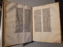 Load image into Gallery viewer, Aristotle’s Politics, and Nichomachean Ethics, Circa 1275-1300. Likely Paris, France. Extraordinarily Rare Examples of Two Substantial Fragments of Aristotle’s Works from the 13th Century, Scarcely Seen on the Market