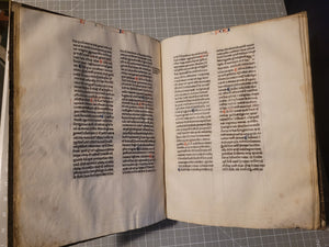 Aristotle’s Politics, and Nichomachean Ethics, Circa 1275-1300. Likely Paris, France. Extraordinarily Rare Examples of Two Substantial Fragments of Aristotle’s Works from the 13th Century, Scarcely Seen on the Market