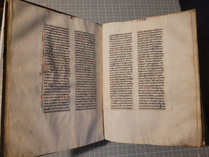 Aristotle’s Politics, and Nichomachean Ethics, Circa 1275-1300. Likely Paris, France. Extraordinarily Rare Examples of Two Substantial Fragments of Aristotle’s Works from the 13th Century, Scarcely Seen on the Market