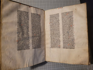 Aristotle’s Politics, and Nichomachean Ethics, Circa 1275-1300. Likely Paris, France. Extraordinarily Rare Examples of Two Substantial Fragments of Aristotle’s Works from the 13th Century, Scarcely Seen on the Market