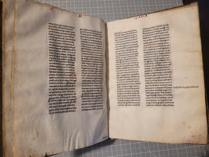 Aristotle’s Politics, and Nichomachean Ethics, Circa 1275-1300. Likely Paris, France. Extraordinarily Rare Examples of Two Substantial Fragments of Aristotle’s Works from the 13th Century, Scarcely Seen on the Market