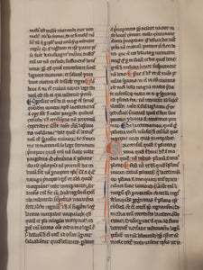 Aristotle’s Politics, and Nichomachean Ethics, Circa 1275-1300. Likely Paris, France. Extraordinarily Rare Examples of Two Substantial Fragments of Aristotle’s Works from the 13th Century, Scarcely Seen on the Market