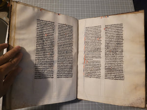 Aristotle’s Politics, and Nichomachean Ethics, Circa 1275-1300. Likely Paris, France. Extraordinarily Rare Examples of Two Substantial Fragments of Aristotle’s Works from the 13th Century, Scarcely Seen on the Market