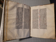 Load image into Gallery viewer, Aristotle’s Politics, and Nichomachean Ethics, Circa 1275-1300. Likely Paris, France. Extraordinarily Rare Examples of Two Substantial Fragments of Aristotle’s Works from the 13th Century, Scarcely Seen on the Market