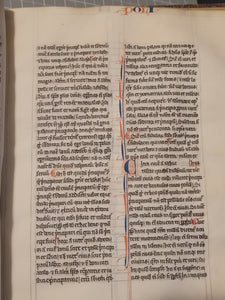 Aristotle’s Politics, and Nichomachean Ethics, Circa 1275-1300. Likely Paris, France. Extraordinarily Rare Examples of Two Substantial Fragments of Aristotle’s Works from the 13th Century, Scarcely Seen on the Market