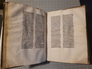 Aristotle’s Politics, and Nichomachean Ethics, Circa 1275-1300. Likely Paris, France. Extraordinarily Rare Examples of Two Substantial Fragments of Aristotle’s Works from the 13th Century, Scarcely Seen on the Market