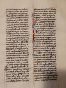 Aristotle’s Politics, and Nichomachean Ethics, Circa 1275-1300. Likely Paris, France. Extraordinarily Rare Examples of Two Substantial Fragments of Aristotle’s Works from the 13th Century, Scarcely Seen on the Market