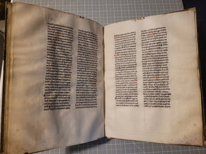 Aristotle’s Politics, and Nichomachean Ethics, Circa 1275-1300. Likely Paris, France. Extraordinarily Rare Examples of Two Substantial Fragments of Aristotle’s Works from the 13th Century, Scarcely Seen on the Market