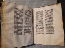 Load image into Gallery viewer, Aristotle’s Politics, and Nichomachean Ethics, Circa 1275-1300. Likely Paris, France. Extraordinarily Rare Examples of Two Substantial Fragments of Aristotle’s Works from the 13th Century, Scarcely Seen on the Market