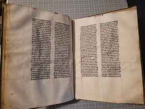 Aristotle’s Politics, and Nichomachean Ethics, Circa 1275-1300. Likely Paris, France. Extraordinarily Rare Examples of Two Substantial Fragments of Aristotle’s Works from the 13th Century, Scarcely Seen on the Market