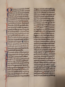 Aristotle’s Politics, and Nichomachean Ethics, Circa 1275-1300. Likely Paris, France. Extraordinarily Rare Examples of Two Substantial Fragments of Aristotle’s Works from the 13th Century, Scarcely Seen on the Market