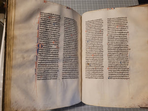 Aristotle’s Politics, and Nichomachean Ethics, Circa 1275-1300. Likely Paris, France. Extraordinarily Rare Examples of Two Substantial Fragments of Aristotle’s Works from the 13th Century, Scarcely Seen on the Market