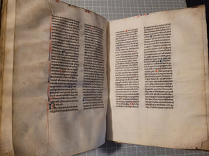 Aristotle’s Politics, and Nichomachean Ethics, Circa 1275-1300. Likely Paris, France. Extraordinarily Rare Examples of Two Substantial Fragments of Aristotle’s Works from the 13th Century, Scarcely Seen on the Market