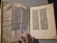 Load image into Gallery viewer, Aristotle’s Politics, and Nichomachean Ethics, Circa 1275-1300. Likely Paris, France. Extraordinarily Rare Examples of Two Substantial Fragments of Aristotle’s Works from the 13th Century, Scarcely Seen on the Market