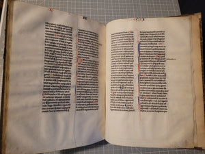 Aristotle’s Politics, and Nichomachean Ethics, Circa 1275-1300. Likely Paris, France. Extraordinarily Rare Examples of Two Substantial Fragments of Aristotle’s Works from the 13th Century, Scarcely Seen on the Market