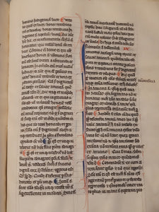 Aristotle’s Politics, and Nichomachean Ethics, Circa 1275-1300. Likely Paris, France. Extraordinarily Rare Examples of Two Substantial Fragments of Aristotle’s Works from the 13th Century, Scarcely Seen on the Market