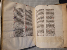 Load image into Gallery viewer, Aristotle’s Politics, and Nichomachean Ethics, Circa 1275-1300. Likely Paris, France. Extraordinarily Rare Examples of Two Substantial Fragments of Aristotle’s Works from the 13th Century, Scarcely Seen on the Market