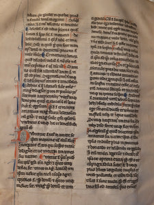 Aristotle’s Politics, and Nichomachean Ethics, Circa 1275-1300. Likely Paris, France. Extraordinarily Rare Examples of Two Substantial Fragments of Aristotle’s Works from the 13th Century, Scarcely Seen on the Market