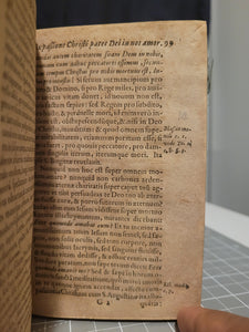 Paedagogi Christiani Tomus II: In Quo Christianae Perfectionis Pars Tertia, Que Est De Ferendis aequo animo rebus aduersis, edisseritur, Et Remedia Salutaria Suggeruntur, 1656. Bound in a 15th Century Manuscript