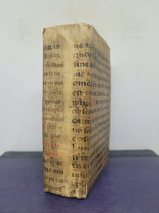 Des Barmhertzigen Samariters Dritter Theil, In einen approbirten Haus-Artzt, oder compendiösen Hausapothecken vorgestellt, 1720(?). Bound in a Late 12th Century Biblical Manuscript, Containing Matthew 7-15