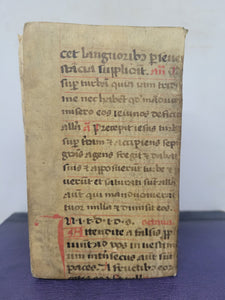 Des Barmhertzigen Samariters Dritter Theil, In einen approbirten Haus-Artzt, oder compendiösen Hausapothecken vorgestellt, 1720(?). Bound in a Late 12th Century Biblical Manuscript, Containing Matthew 7-15