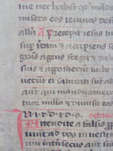 Load image into Gallery viewer, Des Barmhertzigen Samariters Dritter Theil, In einen approbirten Haus-Artzt, oder compendiösen Hausapothecken vorgestellt, 1720(?). Bound in a Late 12th Century Biblical Manuscript, Containing Matthew 7-15