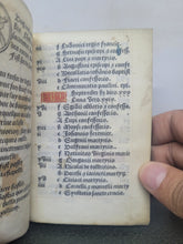 Load image into Gallery viewer, Hore Beate Marie Virginis Secundum usum Parisiensem, 1528. Extremely Scarce Book of Hours Printed on Vellum, With 11 Miniatures. Recorded as a Lost Edition on USTC