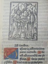 Load image into Gallery viewer, Hore Beate Marie Virginis Secundum usum Parisiensem, 1528. Extremely Scarce Book of Hours Printed on Vellum, With 11 Miniatures. Recorded as a Lost Edition on USTC